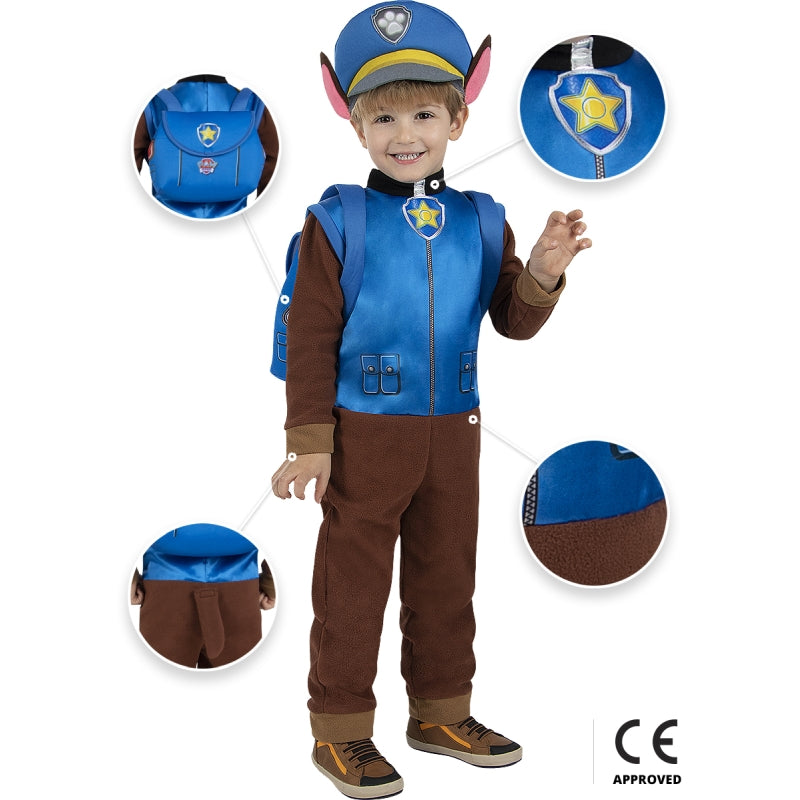 Disfraz de Chase Patrulla Canina para niño Detalle Bis