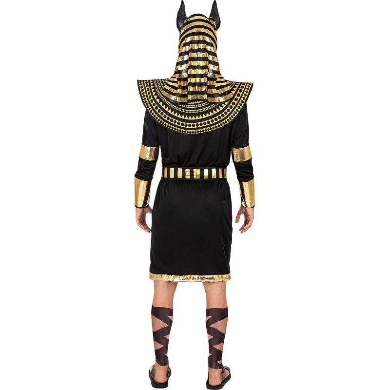 Disfraz de Dios Anubis para hombre Espalda