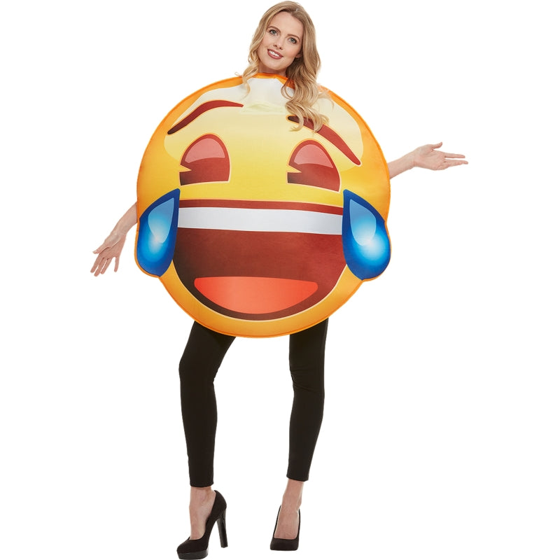 Disfraz de Emoji con Lágrimas de Risa adulto unisex