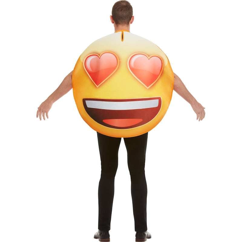 Disfraz de Emoji Enamorado adulto unisex Espalda