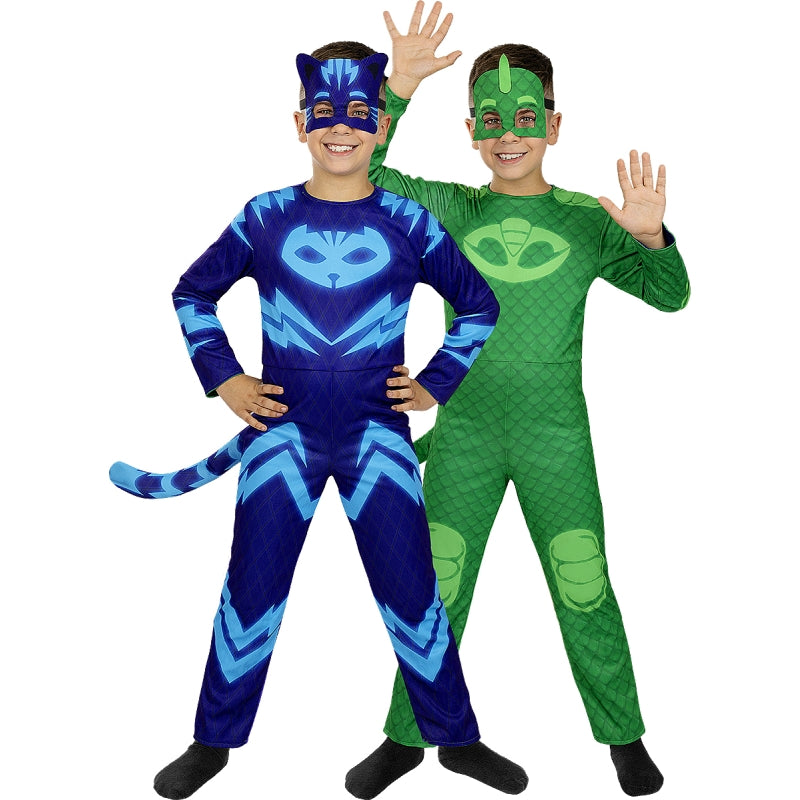 Disfraz de Gatuno y Gekko reversible de Pj Masks para niño
