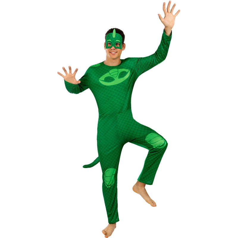 Disfraz de Gekko de Pj Masks para hombre Bis