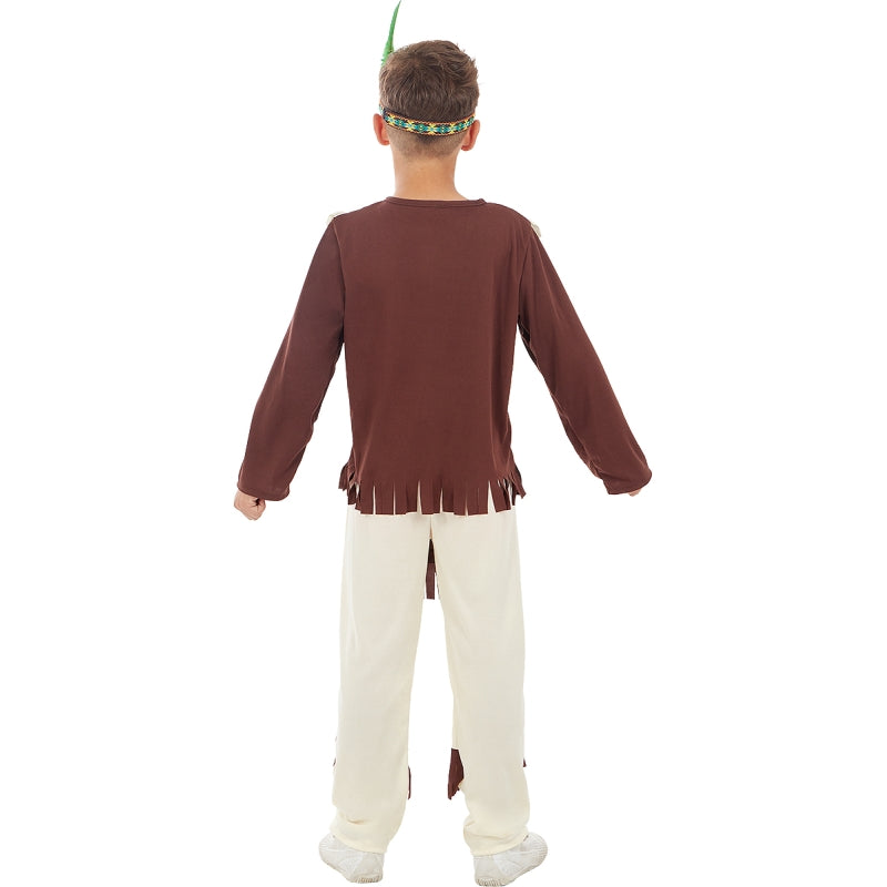 Disfraz de Indio Sioux para niño Espalda