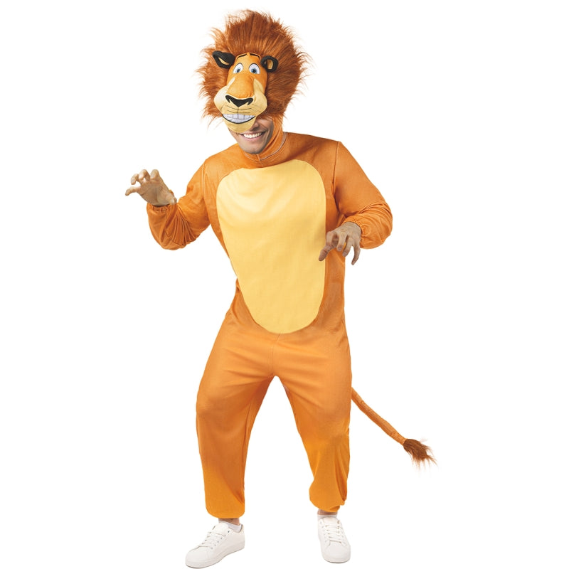 Disfraz de Alex el León de Madagascar para hombre