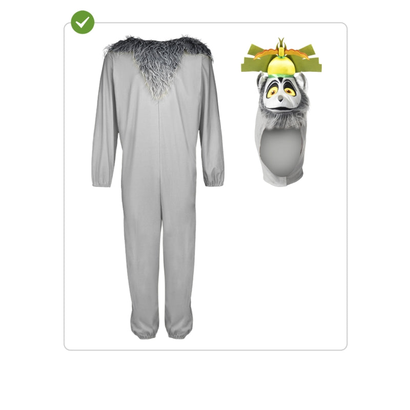 Disfraz de Rey Julien de Madagascar para hombre Contenido