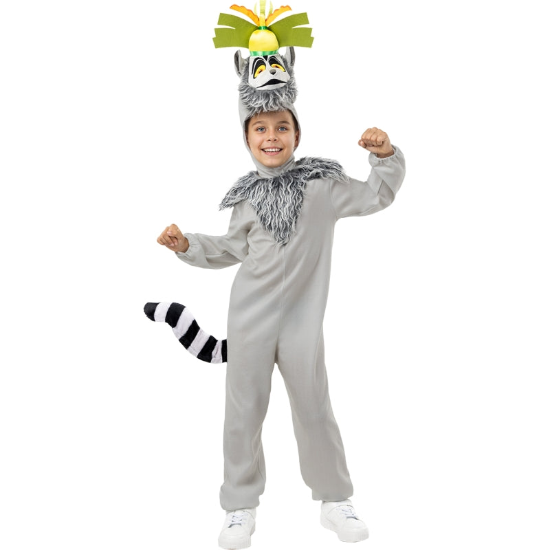 Disfraz de Rey Julien de Madagascar para niño Bis