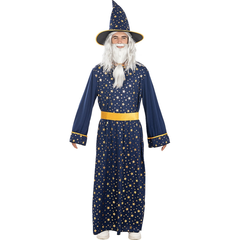 Disfraz de Mago Merlin Estrellas para hombre