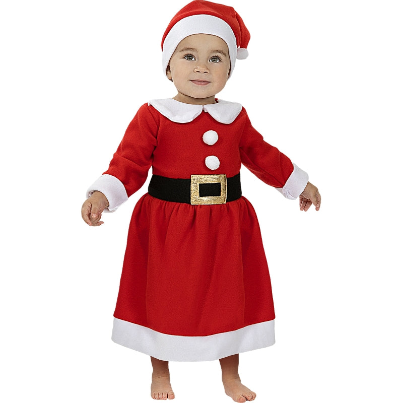 Disfraz de Mamá Noel Clásico para bebé Bis