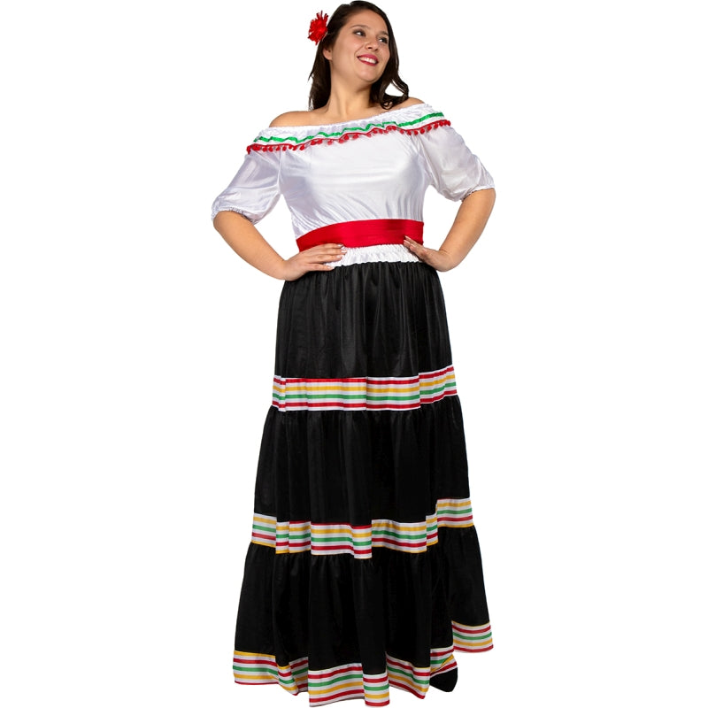 Disfraz de Mexicana Adelita para mujer Talla Grande
