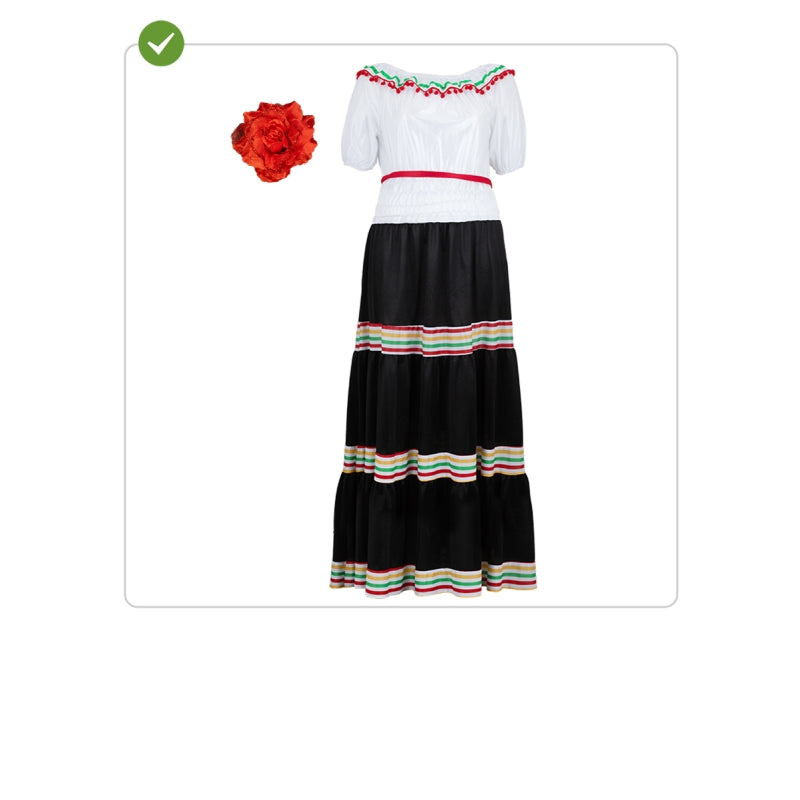 Disfraz de Mexicana Adelita para mujer Contenido