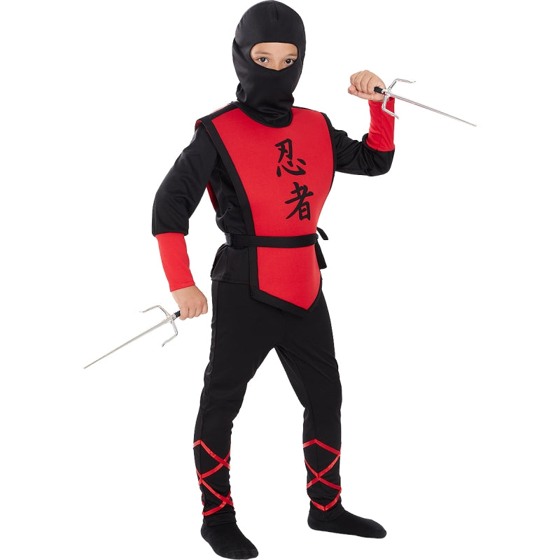 Disfraz de Ninja Fuego Rojo para niño
