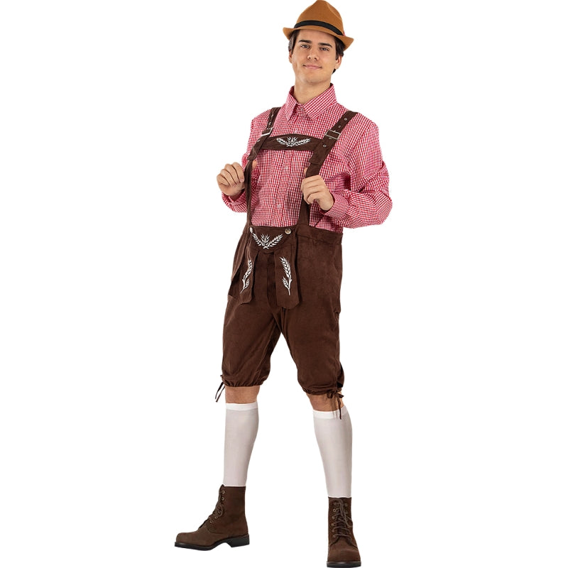 Disfraz de Alemán Fiesta Oktoberfest Rojo para hombre