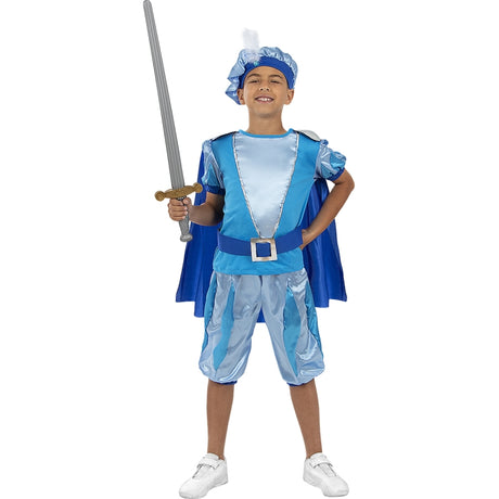 Disfraz de Principe Azul con Capa para niño