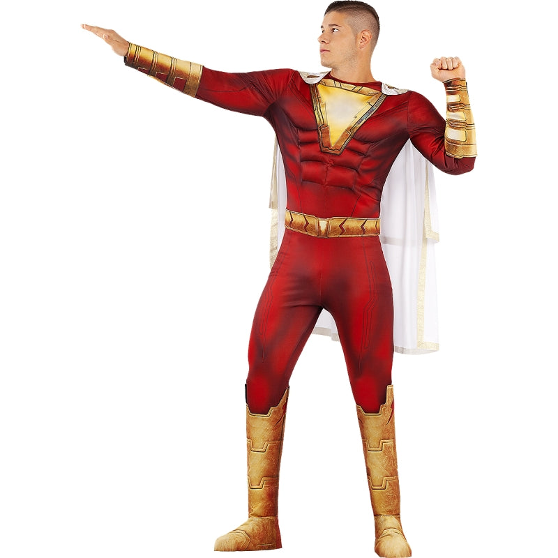 Disfraz de Superhéroe Shazam para hombre Bis