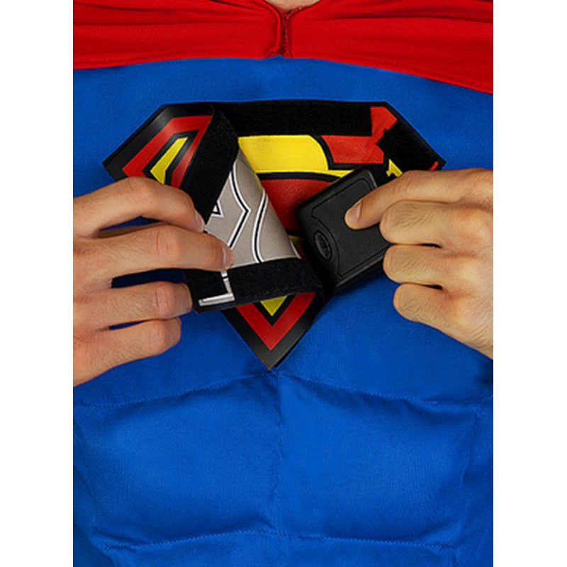Disfraz de Superman Lights On para niño Detalle