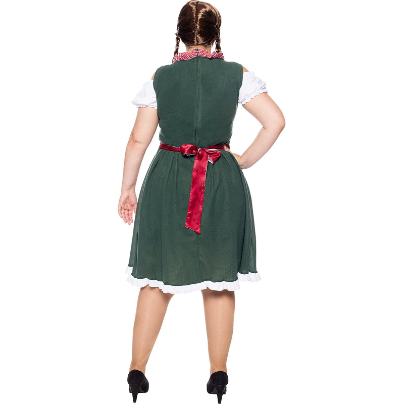 Disfraz de Alemana Tradicional para mujer Espalda Talla Grande