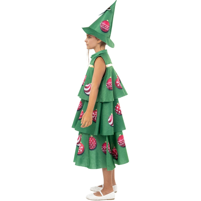 Disfraz de Árbol Navideño para niña Perfil