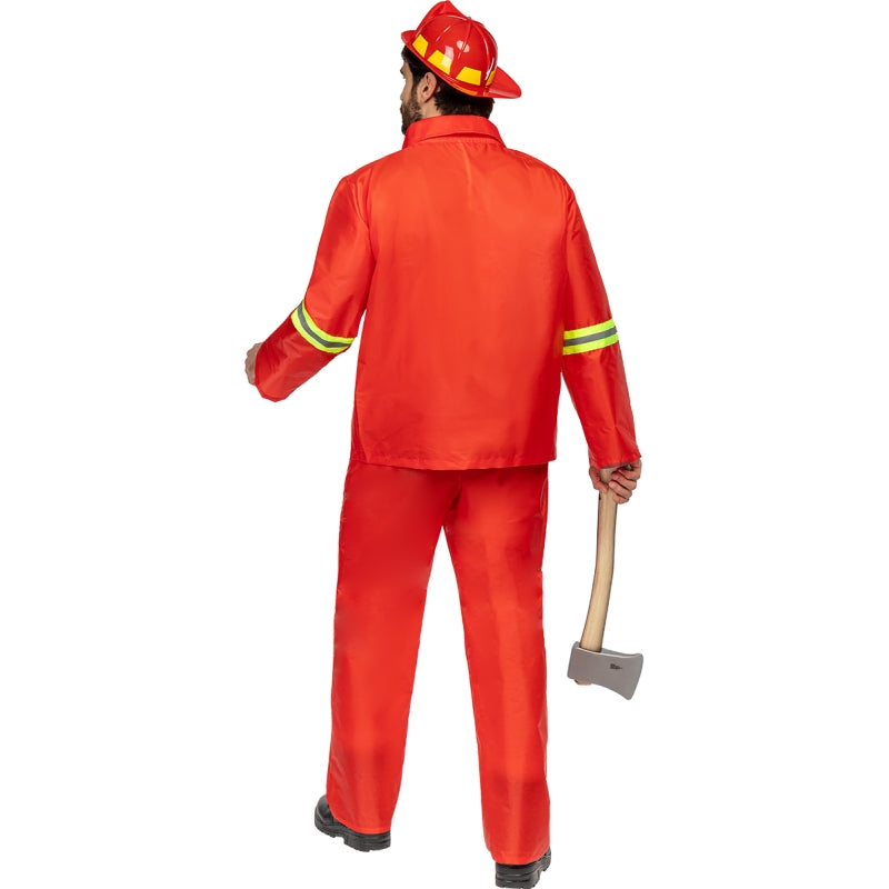 Disfraz de Bombero Militar de Emergencias adulto unisex Espalda