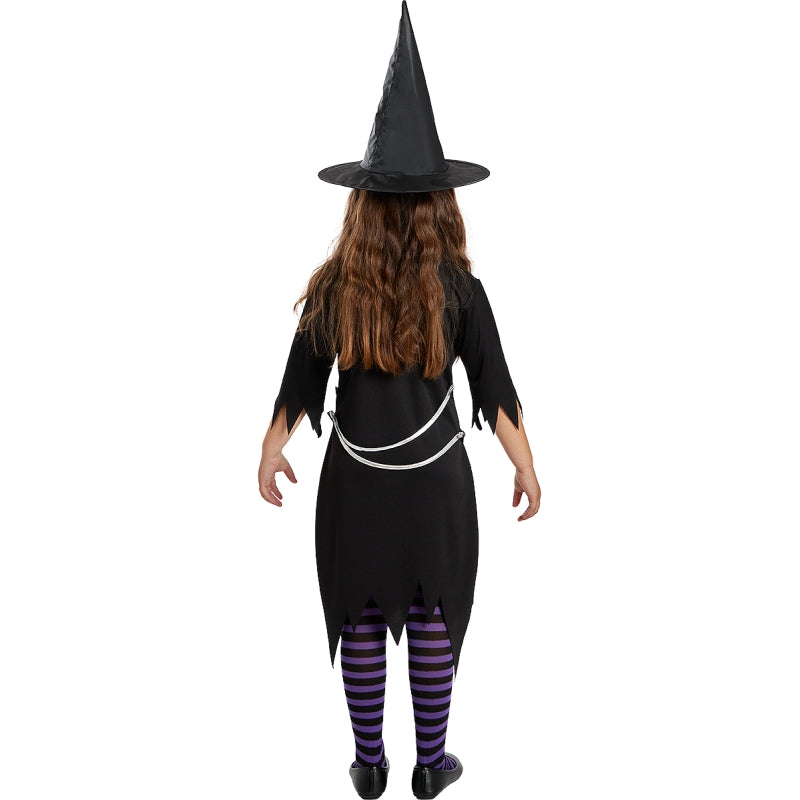 Disfraz de Bruja Cintas para niña Espalda