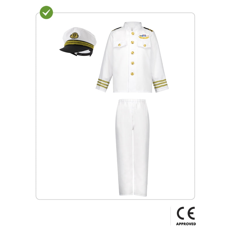 Disfraz de Capitán de la Marina para niño Contenido