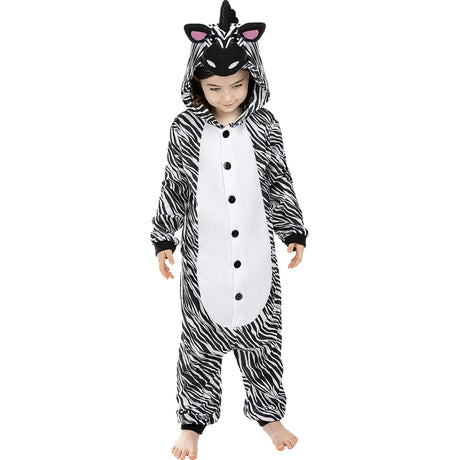 Disfraz de Cebra Onesie infantil Bis