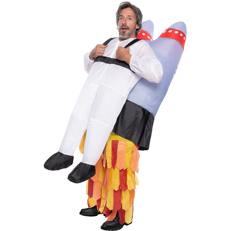 Disfraz de Cohete Hinchable adulto unisex