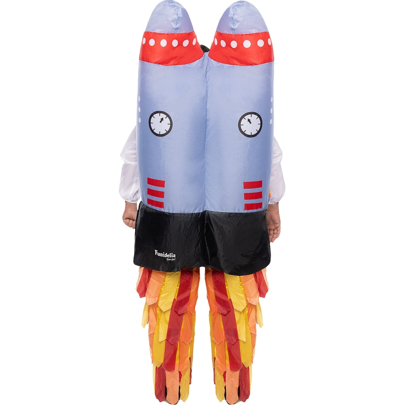 Disfraz de Cohete Hinchable adulto unisex Espalda