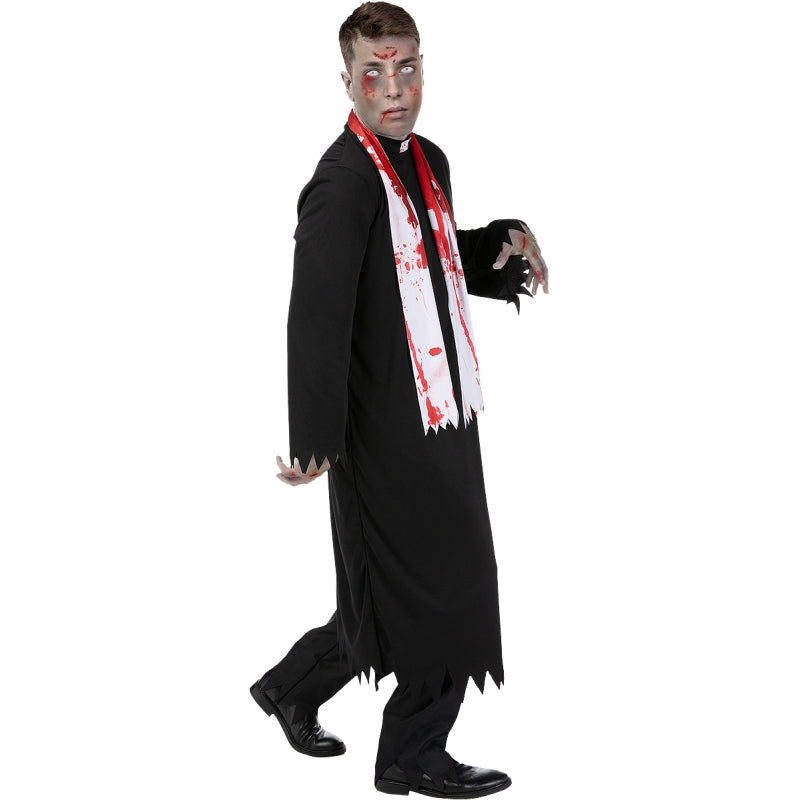 Disfraz de Párroco de ultratumba para hombre Perfil