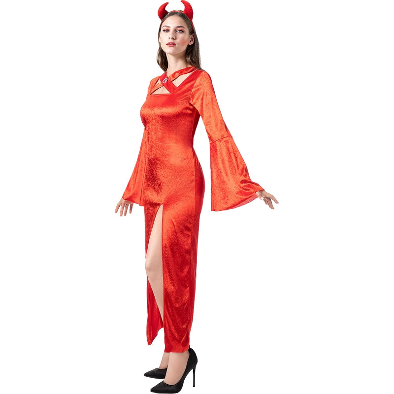 Disfraz de Demonia Hechicera para mujer Perfil