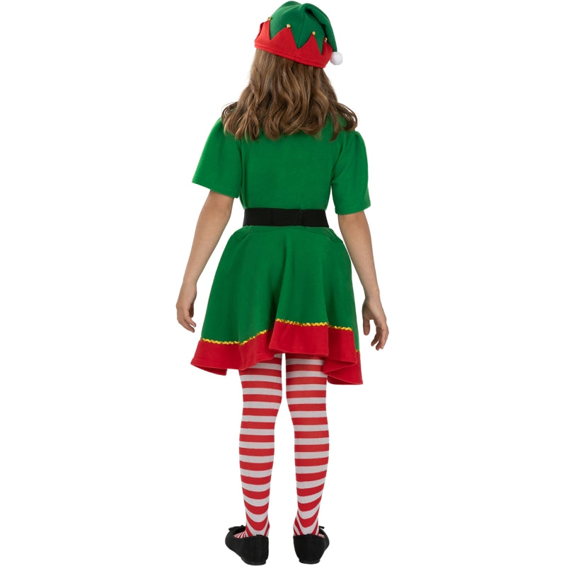 Disfraz de Elfa Navideña para niña Espalda