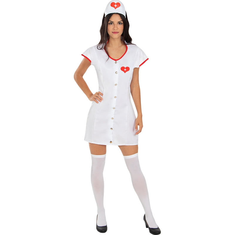Disfraz de Enfermera Sexy Corazón para mujer Bis