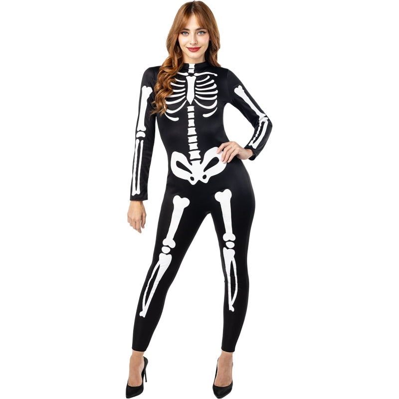Disfraz de Esqueleto Silueta para mujer Bis