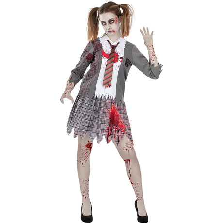 Disfraz de Colegiala Zombie para mujer