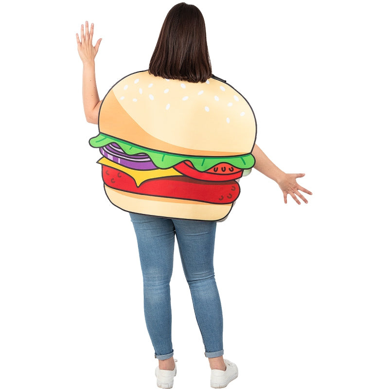 Disfraz de Hamburguesa Clásica adulto unisex Espalda