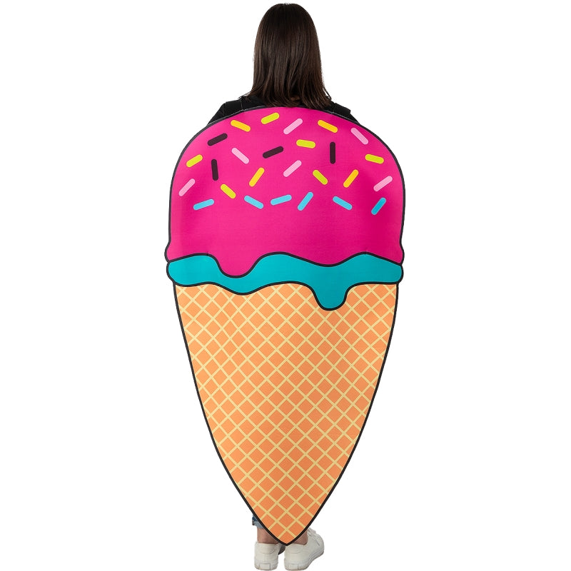Disfraz de Helado de Fresa adulto unisex Espalda