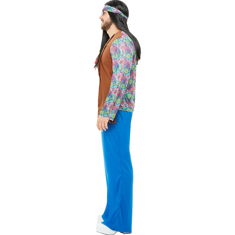 Disfraz de Hippie Paz y Amor para hombre Perfil