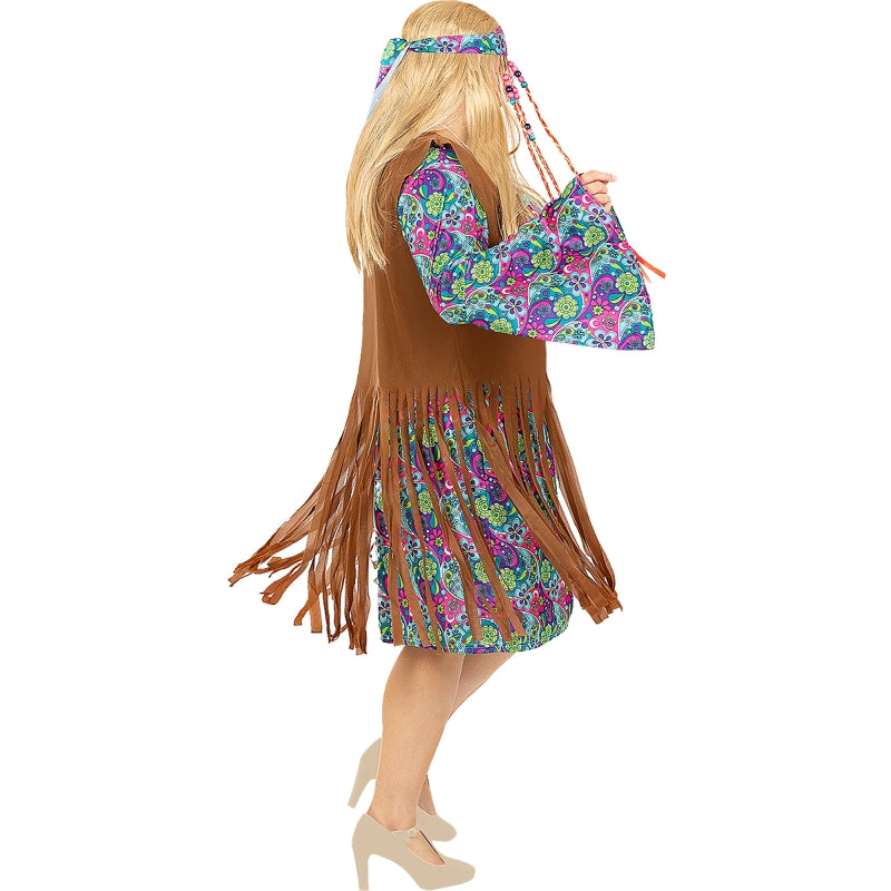 Disfraz de Hippie de la Paz para mujer Perfil Talla Grande