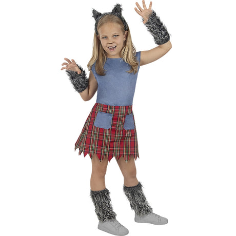 Disfraz de Mujer Loba para niña