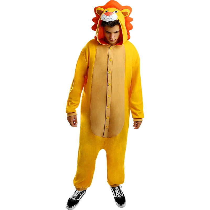Disfraz de Pijama León Onesie adulto unisex Hombre