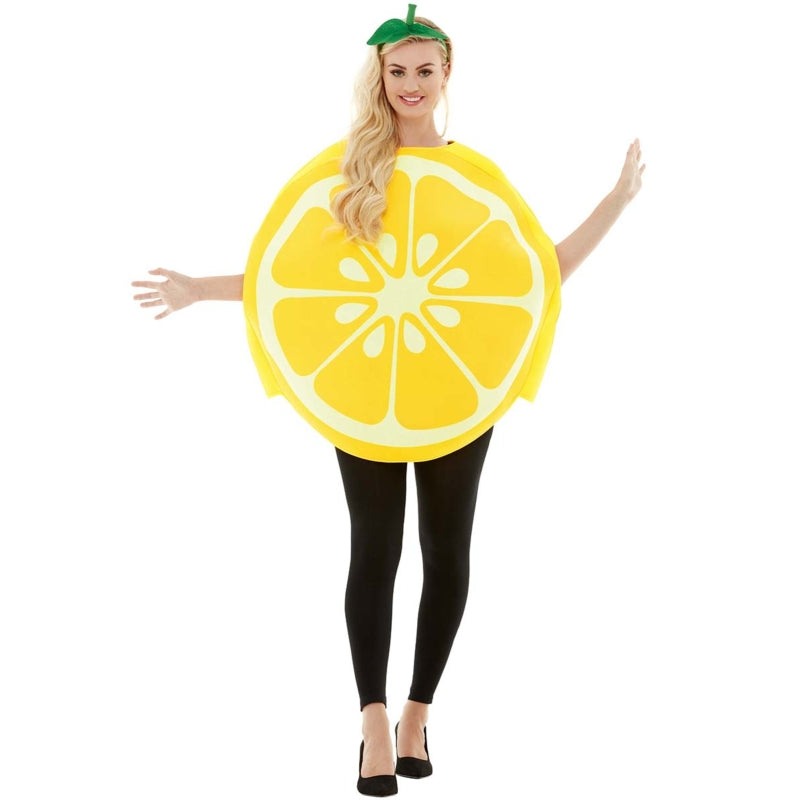 Disfraz de Limón Amarillo adulto unisex Mujer