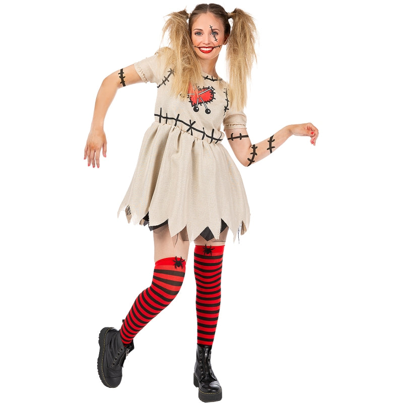 Disfraz de Muñeca de brujería Vudú para mujer