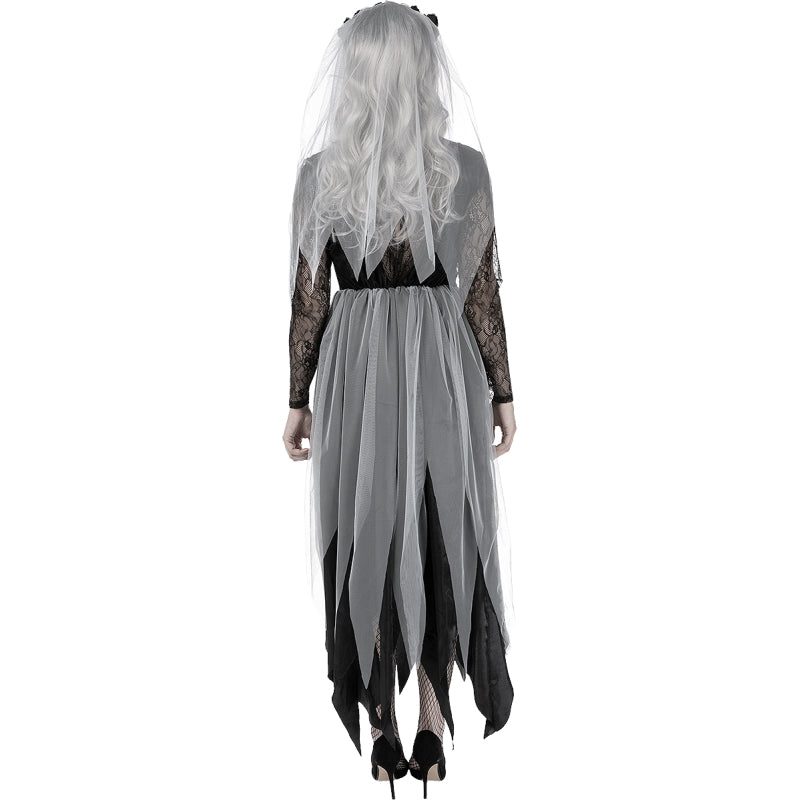 Disfraz de Novia Gótica para mujer Espalda