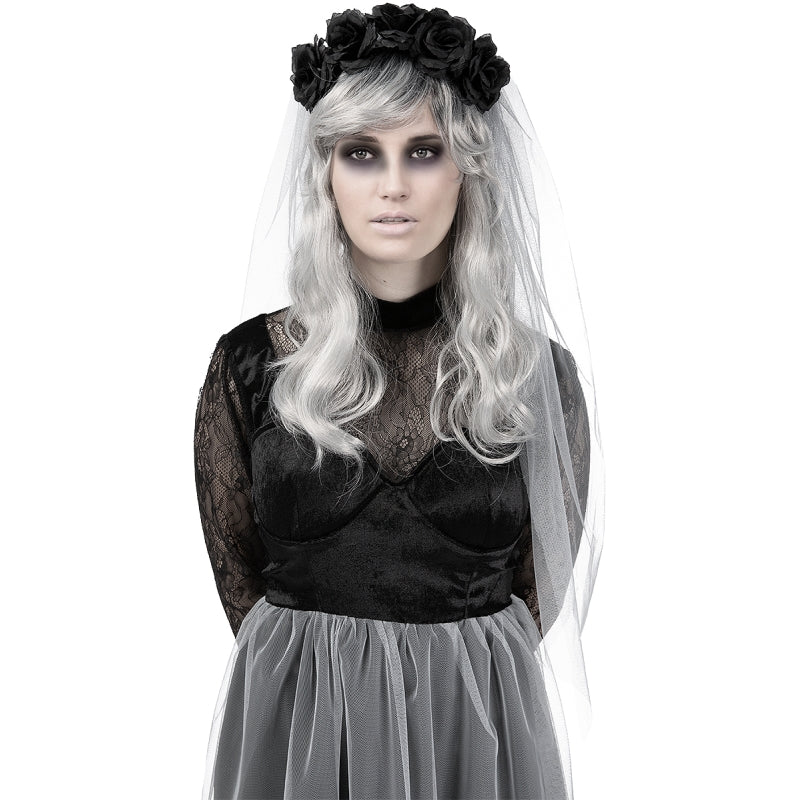 Disfraz de Novia Gótica para mujer Detalle Bis