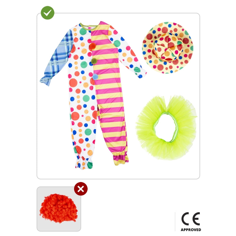 Disfraz de Payaso Deluxe para niño Contenido