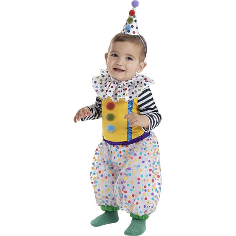 Disfraz de Payaso Deluxe para bebé Perfil