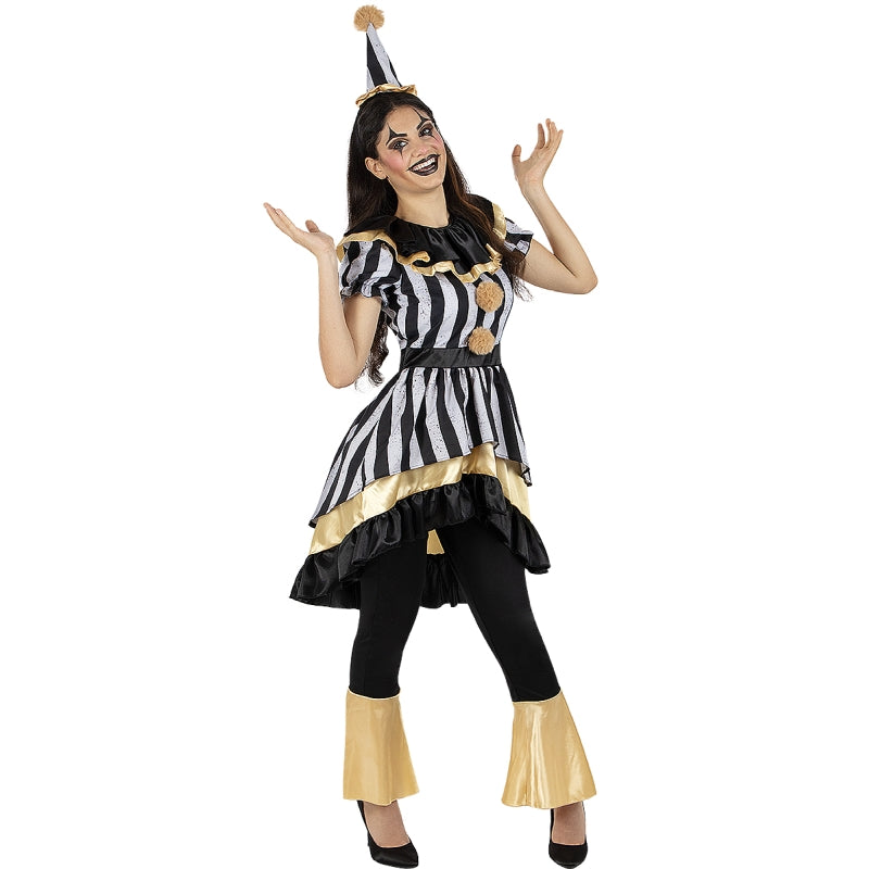 Disfraz de Payasa Macabra para mujer Bis