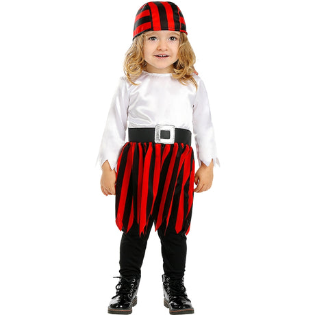 Disfraz de Pirata niña - Colección Bucanero para bebé