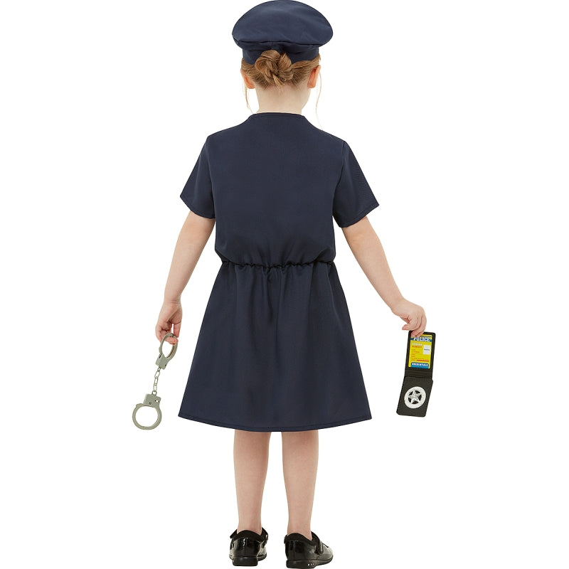 Disfraz de Agente Especial de Policía para niña Espalda