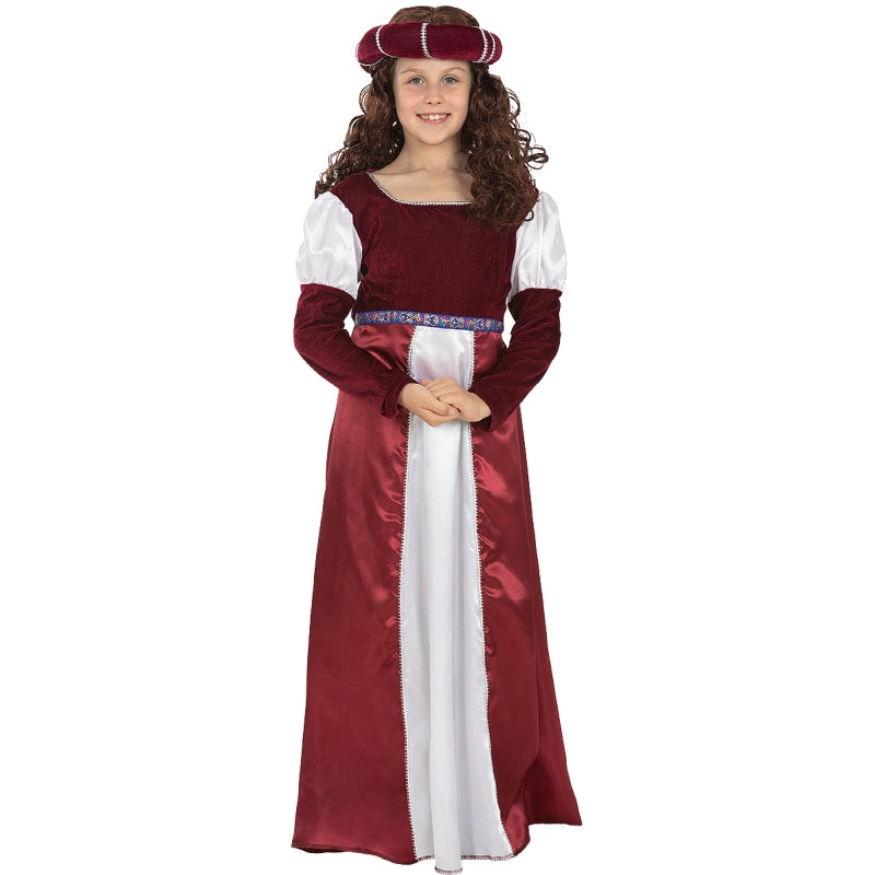 Disfraz de Princesa Medieval Jimena para niña Bis