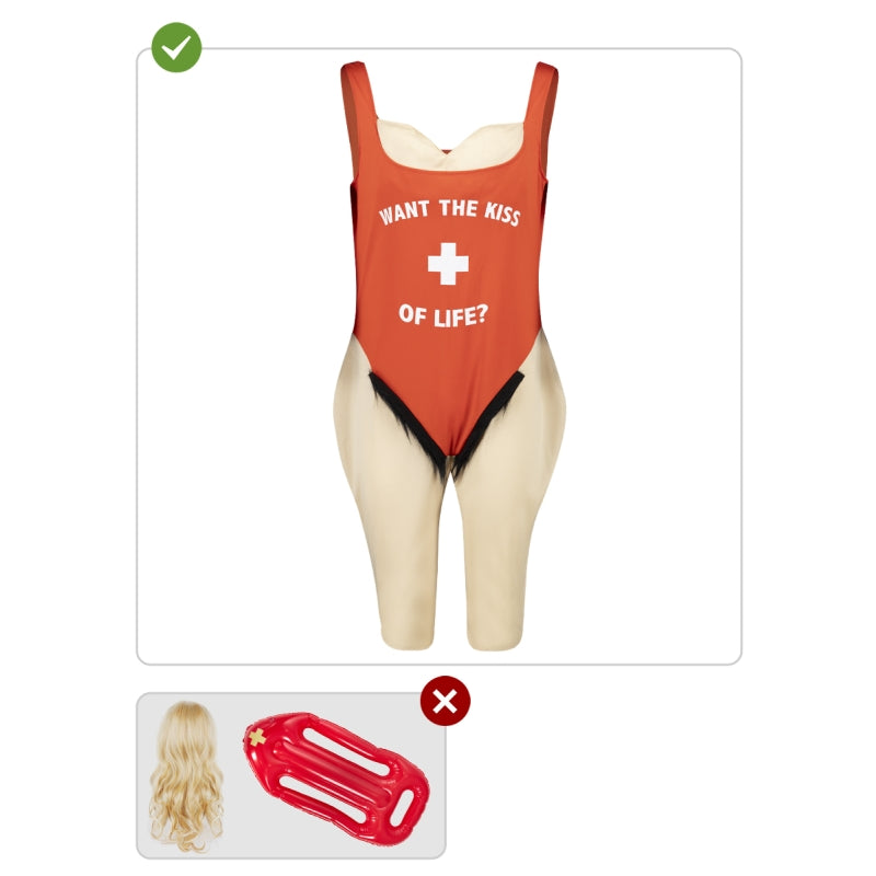 Disfraz de Socorrista de Playa para hombre Contenido